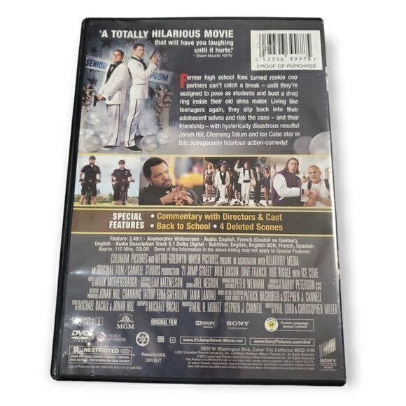 21 Jump Street - DVD By Jonah Hill,‎ Channing Tatum - Picture 2 of 3